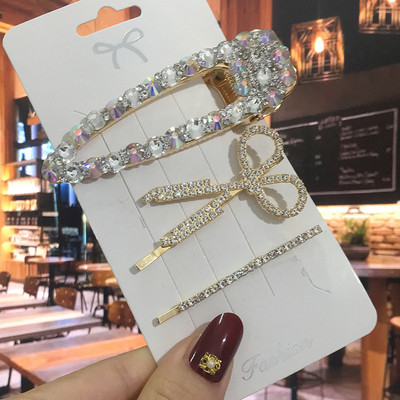 Agrafă de păr de lux cu cristal complet pentru femei 2022 agrafe de păr pătrate coreene Barrete de păr geometrice Accesorii de păr pentru fete Grip de păr