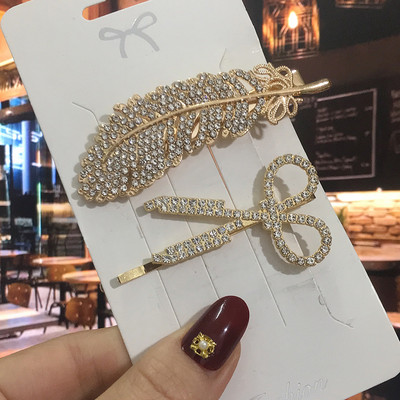 Agrafă de păr de lux cu cristal complet pentru femei 2022 agrafe de păr pătrate coreene Barrete de păr geometrice Accesorii de păr pentru fete Grip de păr