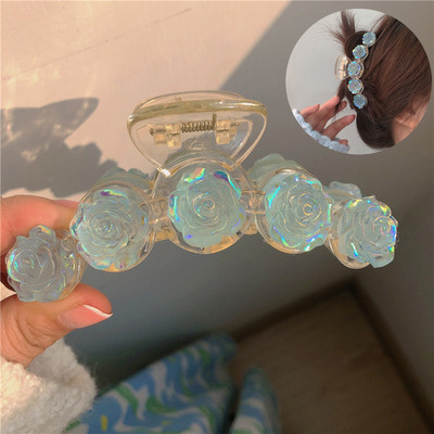 Gheare de păr cu flori de epocă 2022 pentru femei, la modă, geometrică, agrafă de păr, accesorii de păr coreeane, accesorii pentru cap, cleme de păr, cadou