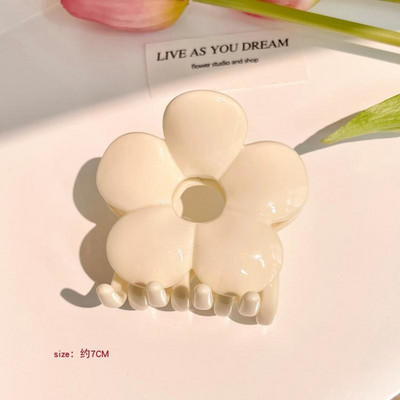 Gheare de păr cu flori de epocă 2022 pentru femei, la modă, geometrică, agrafă de păr, accesorii de păr coreeane, accesorii pentru cap, cleme de păr, cadou