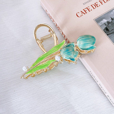 Gheare de păr cu flori de epocă 2022 pentru femei, la modă, geometrică, agrafă de păr, accesorii de păr coreeane, accesorii pentru cap, cleme de păr, cadou