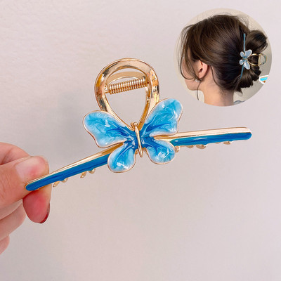 Gheare de păr cu flori de epocă 2022 pentru femei, la modă, geometrică, agrafă de păr, accesorii de păr coreeane, accesorii pentru cap, cleme de păr, cadou