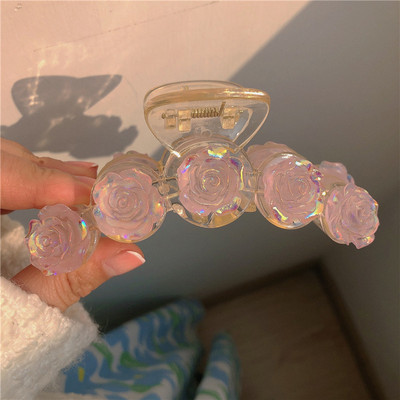 Gheare de păr cu flori de epocă 2022 pentru femei, la modă, geometrică, agrafă de păr, accesorii de păr coreeane, accesorii pentru cap, cleme de păr, cadou