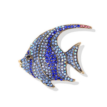 Συλλογή Sweet Sea Creatures Καρφίτσα Αστακός Hippocampal Rhinestone Corsage Ανδρικό και γυναικείο κοστούμι Ζακέτα Αξεσουάρ καρφίτσας