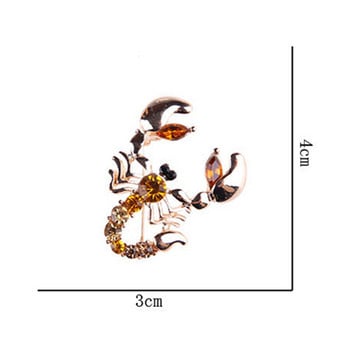 Γυναικεία Μόδα Καρφίτσα Ζώο Σκορπιός Κρυστάλλινο Μαντίλι Καρφίτσα Καρφίτσα Καρφίτσα για Party Κοσμήματα Καρφίτσα σμάλτο Καρφίτσα κοσμήματα πέτο Καρφίτσες