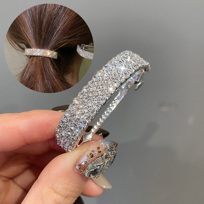 Benzile cu funde cu ciucuri lungi coreene, bentită cu strasuri, accesorii pentru păr pentru fete, cadouri, bentițe de păr de lux pentru femei