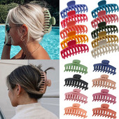 2022, gheare de păr mari, solide, coreene, agrafe de păr acrilice elegante, agrafe de crab pentru femei, fete, accesorii pentru păr