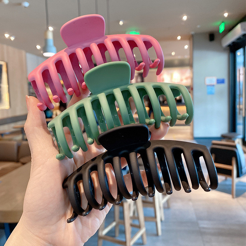 2022, gheare de păr mari, solide, coreene, agrafe de păr acrilice elegante, agrafe de crab pentru femei, fete, accesorii pentru păr