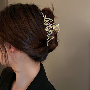 Crystal Hair Claw Clips for Women Fashion Κορεατικές φουρκέτες Barrette Headwear για κορίτσια Μόδα Clip Crab Αξεσουάρ μαλλιών Δώρο