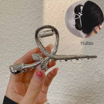 Kristály hajkarmos kapcsok nőknek Divat koreai hajtűk Barrette fejfedők lányoknak Divatos rákcsipeszek Hajkiegészítők Ajándék