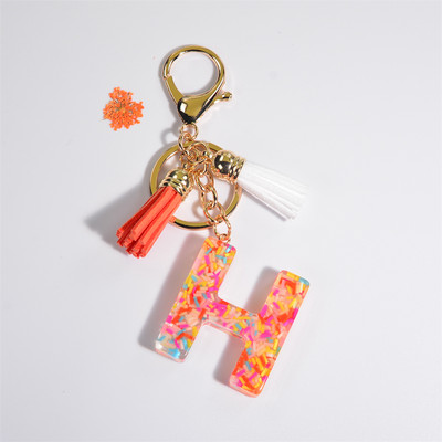 Breloc cu 26 litere, cu ciucuri, poșetă pentru femei, breloc AZ, pandantiv cu alfabet inițial, brelocuri, accesorii pentru cuplu, cadouri