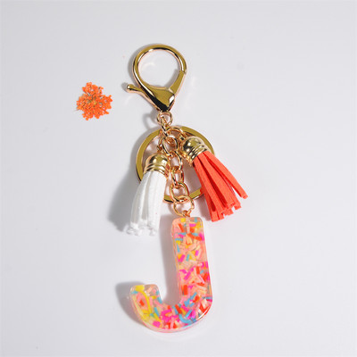 Breloc cu 26 litere, cu ciucuri, poșetă pentru femei, breloc AZ, pandantiv cu alfabet inițial, brelocuri, accesorii pentru cuplu, cadouri