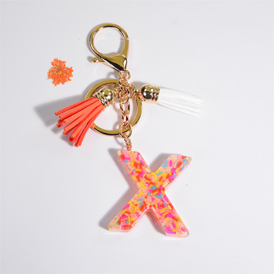 Breloc cu 26 litere, cu ciucuri, poșetă pentru femei, breloc AZ, pandantiv cu alfabet inițial, brelocuri, accesorii pentru cuplu, cadouri