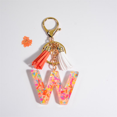 Breloc cu 26 litere, cu ciucuri, poșetă pentru femei, breloc AZ, pandantiv cu alfabet inițial, brelocuri, accesorii pentru cuplu, cadouri