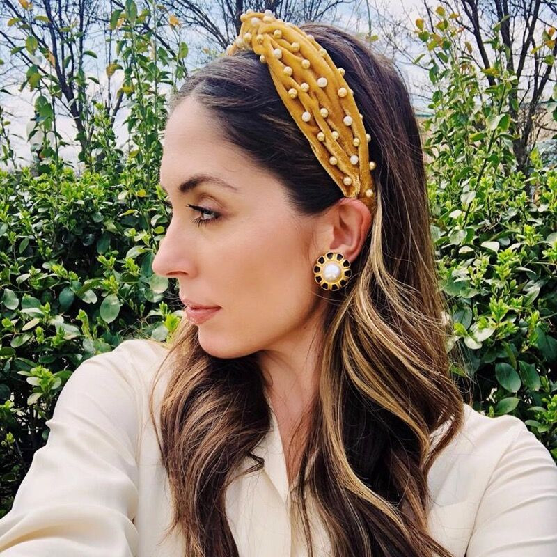 FashIon Benzile de păr înnodate de flanel pentru femei Trendy Girl Sport Face Spălare Bandă Cap Cerc Ornament de păr Accesorii de păr