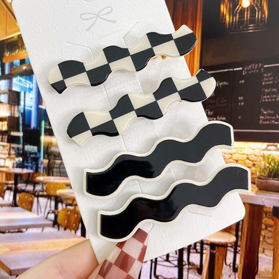2/3 DB Korea akril hajcsat szett női lányoknak geometrikus csapok hajtűk hajfogók fejfedők haj kiegészítők ékszer ajándék
