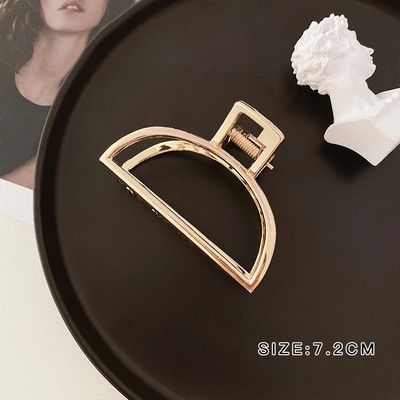 Ins Fashion Agrafe de păr pentru femei Crab de baie Agrafe de păr geometrice din metal coreean Agrafe pentru cap pentru fete Accesorii de păr la modă Cadou