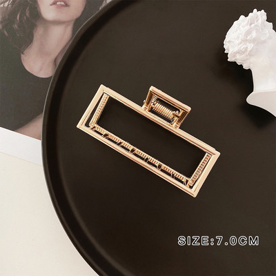 Ins Fashion Agrafe de păr pentru femei Crab de baie Agrafe de păr geometrice din metal coreean Agrafe pentru cap pentru fete Accesorii de păr la modă Cadou