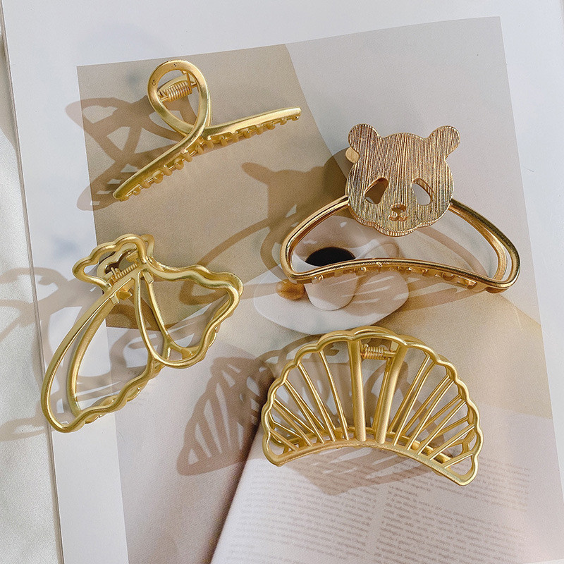 Ins Fashion Agrafe de păr pentru femei Crab de baie Agrafe de păr geometrice din metal coreean Agrafe pentru cap pentru fete Accesorii de păr la modă Cadou