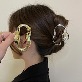 Agrafe metalice pentru gheare de păr pentru femei Agrafe de păr geometrice neregulate de epocă Bentita de crab de baie Agraf de păr Accesorii de păr pentru fete