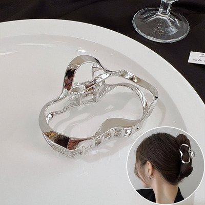 Agrafe metalice pentru gheare de păr pentru femei Agrafe de păr geometrice neregulate de epocă Bentita de crab de baie Agraf de păr Accesorii de păr pentru fete