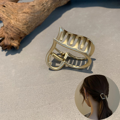 Agrafe metalice pentru gheare de păr pentru femei Agrafe de păr geometrice neregulate de epocă Bentita de crab de baie Agraf de păr Accesorii de păr pentru fete