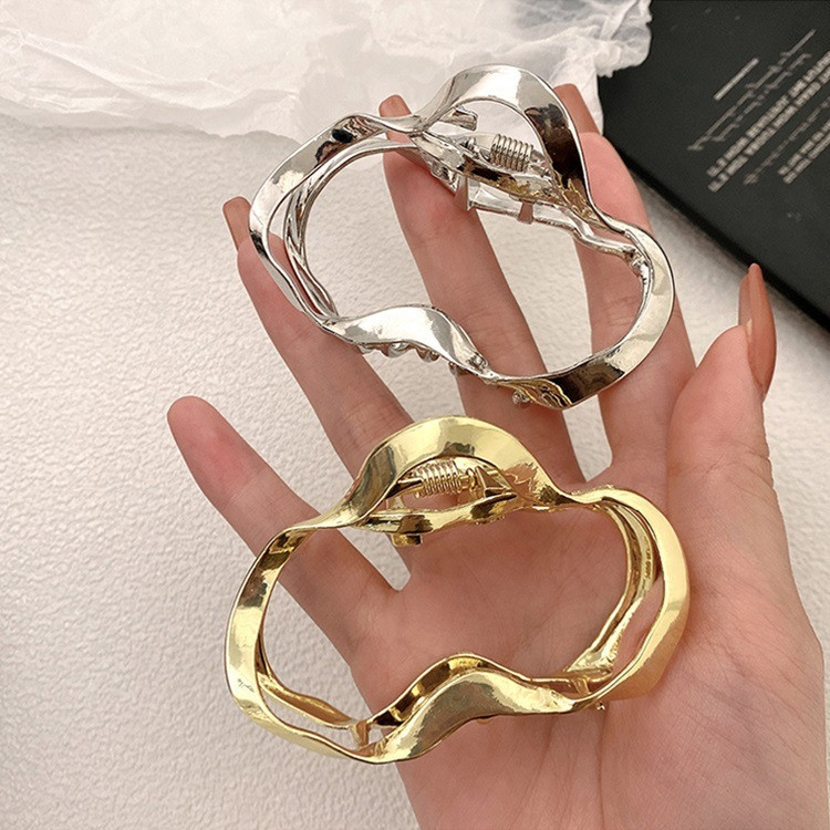 Agrafe metalice pentru gheare de păr pentru femei Agrafe de păr geometrice neregulate de epocă Bentita de crab de baie Agraf de păr Accesorii de păr pentru fete