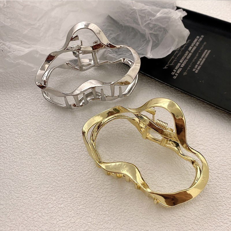 Agrafe metalice pentru gheare de păr pentru femei Agrafe de păr geometrice neregulate de epocă Bentita de crab de baie Agraf de păr Accesorii de păr pentru fete