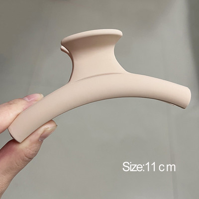 Agrafe geometrice pentru gheare de păr pentru femei Coreea, cafea, bej, acrilic, gheare de păr mari, agrafe pentru ac de păr, accesorii pentru păr