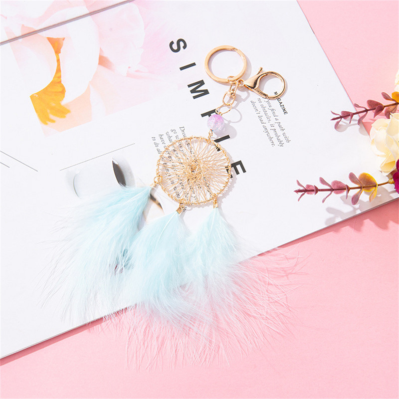 Stil etnic Palat retro Tesut Vise Catcher Pene Frunze Breloc Pandantiv Breloc Mașină Accesorii Căști Bluetooth Cadouri