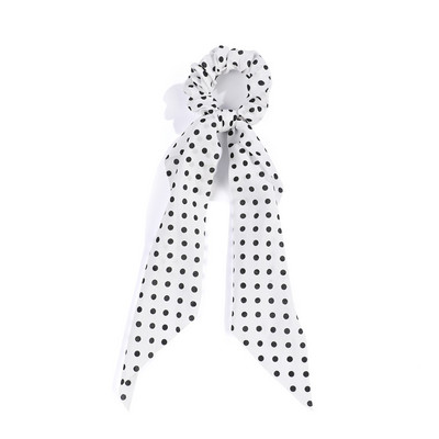 Eșarfă de păr Scrunchie de păr Scrunchie din șifon Floral Benzi de păr Suport pentru coadă de cal Cravate Scrunchy Accesorii vintage pentru femei, fete