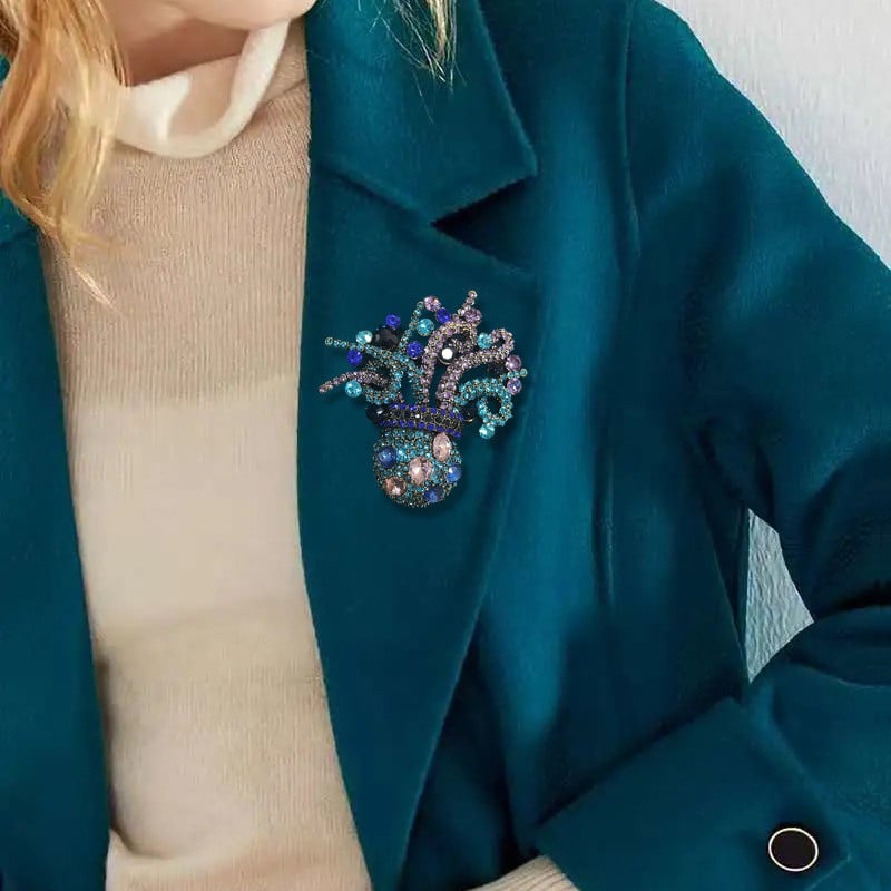 Divat Exquisite Creative Animal Bross Divat Sea Life Octopus Pin öltöny bankett fűző kiegészítők