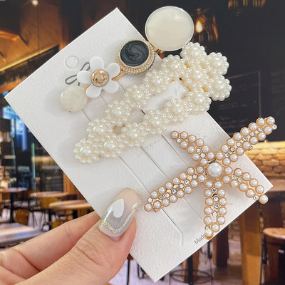 Agrafe de păr cu flori de perle noi, agrafe de păr pentru femei, fete, modă, acrilice, coadă de pește, accesorii pentru păr, bijuterii