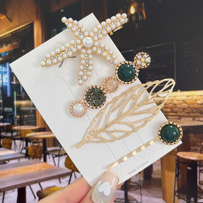 Agrafe de păr cu flori de perle noi, agrafe de păr pentru femei, fete, modă, acrilice, coadă de pește, accesorii pentru păr, bijuterii