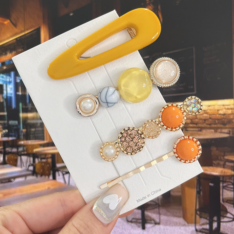 Agrafe de păr cu flori de perle noi, agrafe de păr pentru femei, fete, modă, acrilice, coadă de pește, accesorii pentru păr, bijuterii