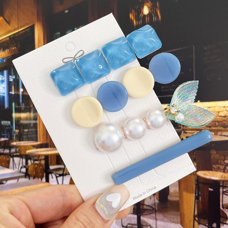 Agrafe de păr cu flori de perle noi, agrafe de păr pentru femei, fete, modă, acrilice, coadă de pește, accesorii pentru păr, bijuterii