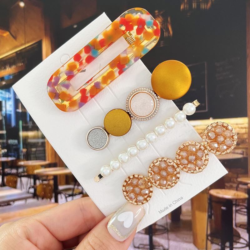 Agrafe de păr cu flori de perle noi, agrafe de păr pentru femei, fete, modă, acrilice, coadă de pește, accesorii pentru păr, bijuterii