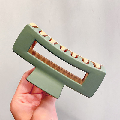 2022 Jednoduché kórejské Morandi veľké vlasové pazúry Elegantné sponky do vlasov Barrettes Krabie sponky do vlasov Pokrývky hlavy pre ženy a dievčatá Vlasové doplnky