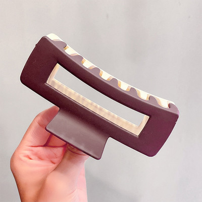 2022 Jednoduché kórejské Morandi veľké vlasové pazúry Elegantné sponky do vlasov Barrettes Krabie sponky do vlasov Pokrývky hlavy pre ženy a dievčatá Vlasové doplnky