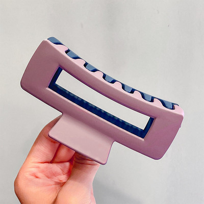 2022 Jednoduché kórejské Morandi veľké vlasové pazúry Elegantné sponky do vlasov Barrettes Krabie sponky do vlasov Pokrývky hlavy pre ženy a dievčatá Vlasové doplnky