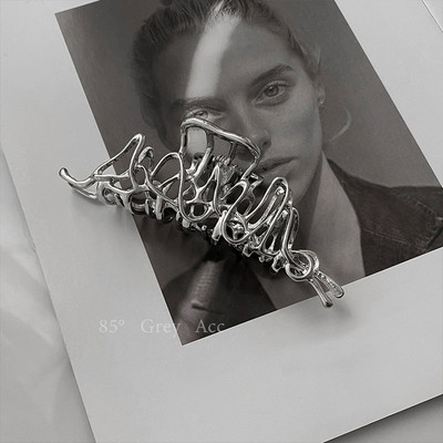 Kovové sponky do vlasov pre ženy, vintage nepravidelné geometrické sponky do vlasov, čelenka s krabom v kúpeľni, dievčenské vlasové doplnky