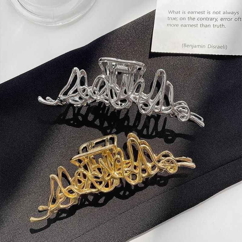 Kovové sponky do vlasov pre ženy, vintage nepravidelné geometrické sponky do vlasov, čelenka s krabom v kúpeľni, dievčenské vlasové doplnky