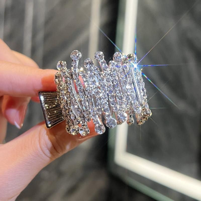 Nou strasuri stralucitoare agrafa pentru gheare de par Cochie de cap pentru femei, fete, bijuterii de par, coada de cal eleganta, agrafa, cleme de par, cadouri