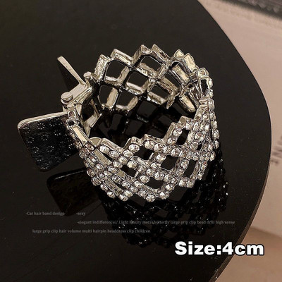 Nou strasuri stralucitoare agrafa pentru gheare de par Cochie de cap pentru femei, fete, bijuterii de par, coada de cal eleganta, agrafa, cleme de par, cadouri