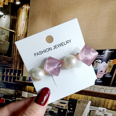 2022 de moda coreeană femei fete perle cristal agrafe laterale bijuterii de păr noi pălărie geometrice accesorii de păr barete