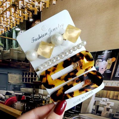 2022 de moda coreeană femei fete perle cristal agrafe laterale bijuterii de păr noi pălărie geometrice accesorii de păr barete