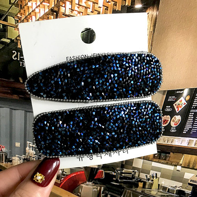 2022 Coreea Agrafe cu cristale pline pentru femei, fete, bijuterii, picătură de apă, dreptunghi, la modă, geometrică, agrafă de păr, accesorii de păr