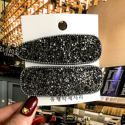 2022 Coreea Agrafe cu cristale pline pentru femei, fete, bijuterii, picătură de apă, dreptunghi, la modă, geometrică, agrafă de păr, accesorii de păr