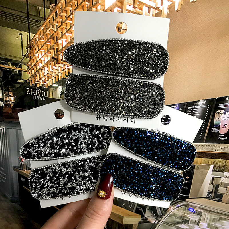 2022 Coreea Agrafe cu cristale pline pentru femei, fete, bijuterii, picătură de apă, dreptunghi, la modă, geometrică, agrafă de păr, accesorii de păr