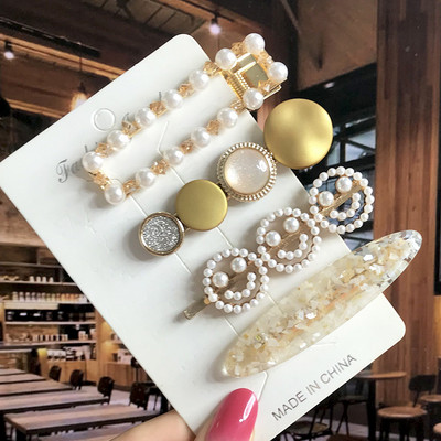 Agrafă de păr la modă coreeană 2022 pentru femei, noua fată la modă, accesorii de păr cu cristale de perle, bijuterii de păr